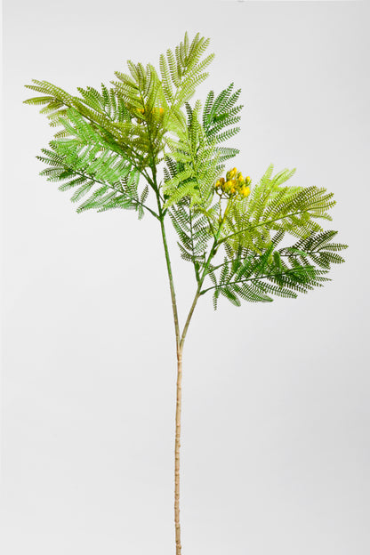 37" Artificial Mimosa Spray Green/Yellow