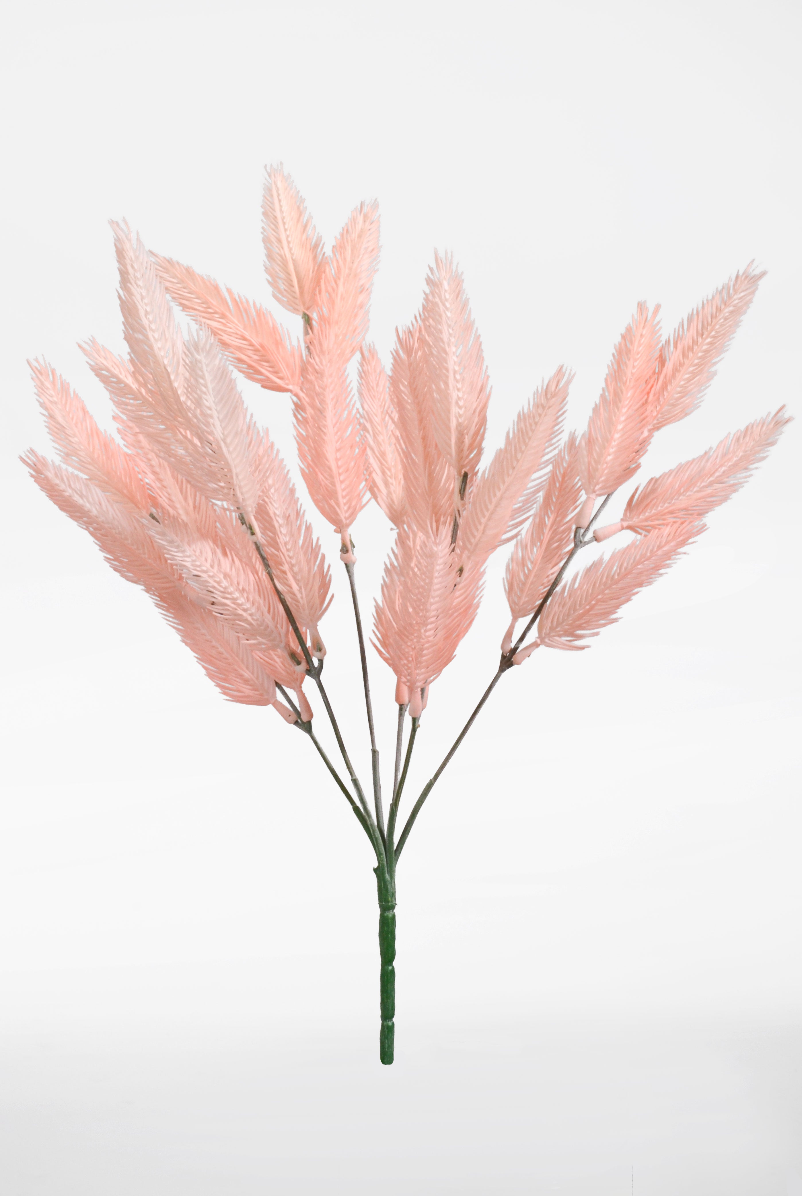 14" Artificial Foxtail Grass Bush Pink