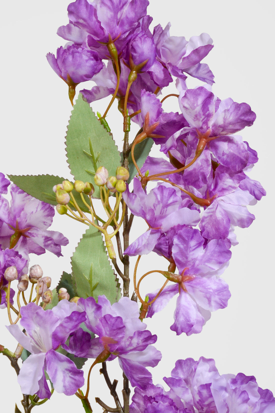 35" Silk Cherry Blossom Spray Purple