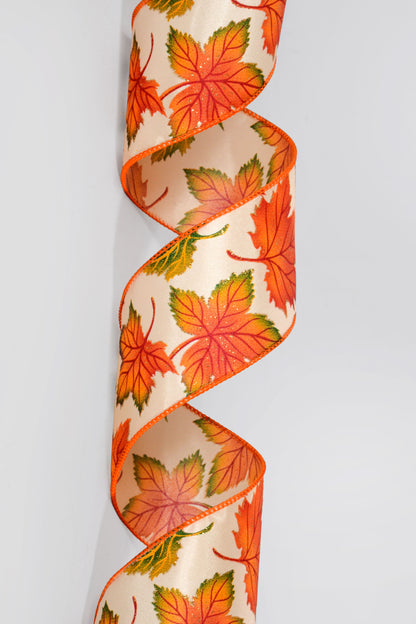 40 X 50Yds DWI Leaflets Ivory/Orange