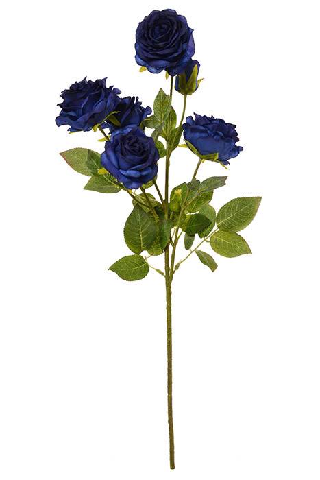26" Silk Rose Spray Royal Blue