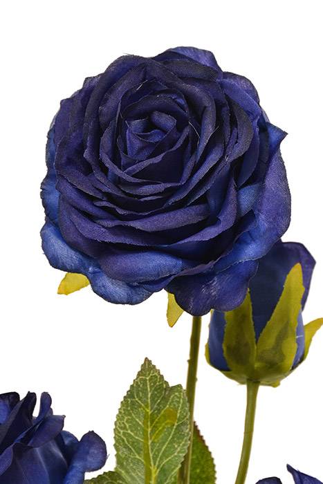 26" Silk Rose Spray Royal Blue