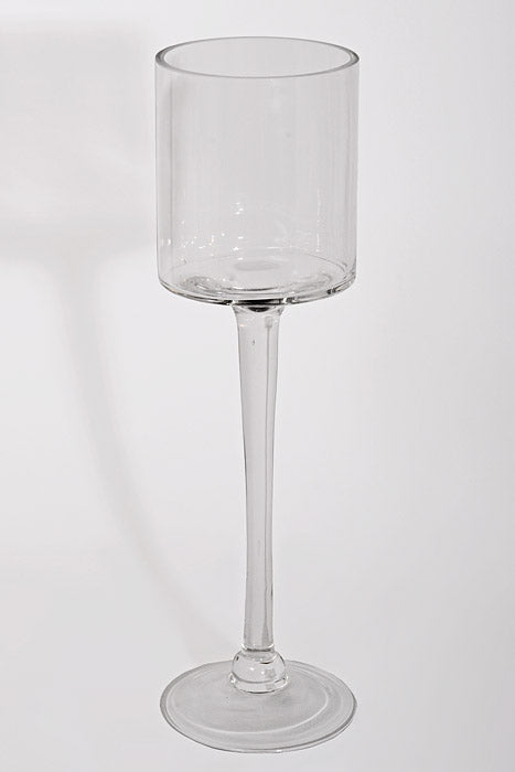 4.5" X 15.75" Glass Vase Clear