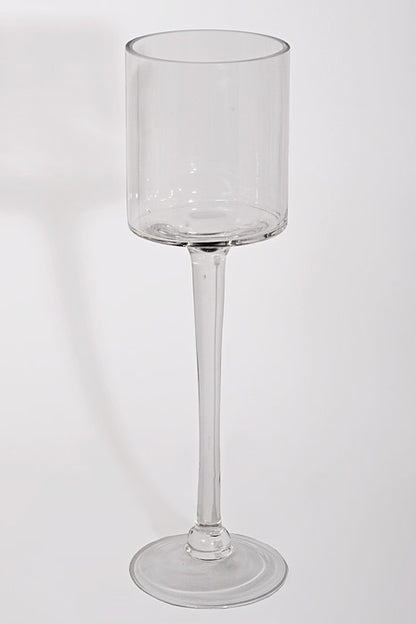 4.5" X 15.75" Glass Vase Clear