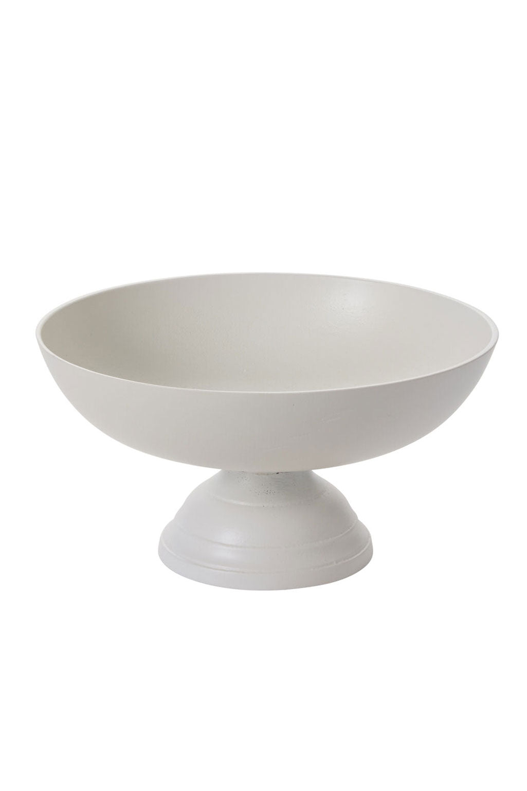 11.5" X 6" Metal Oscar Bowl White