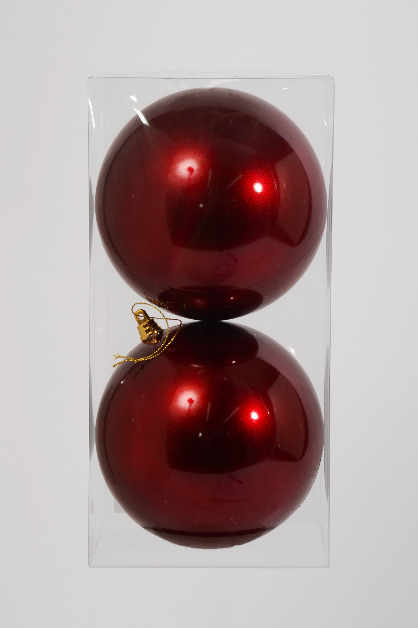 150MM Ornament Ball Burgundy Bx/2