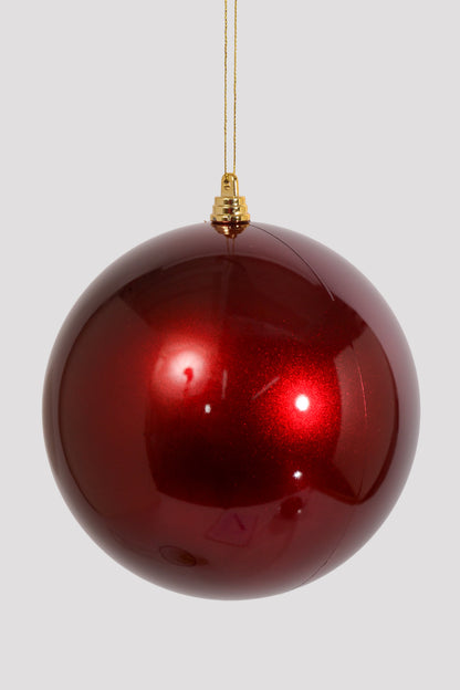 150MM Ornament Ball Burgundy Bx/2