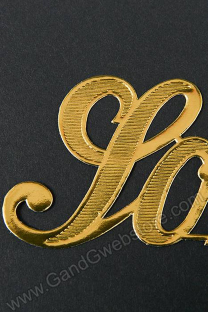 1.5" Large Paper "son" Gold Pkg/10
