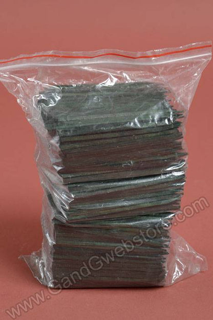 4" Unwired Wood Pick Green Pkg/1000