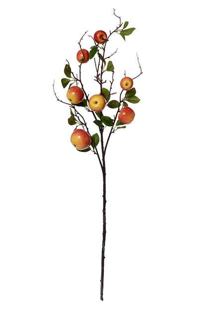 36" Apple Spray w/Leave Red/Yellow