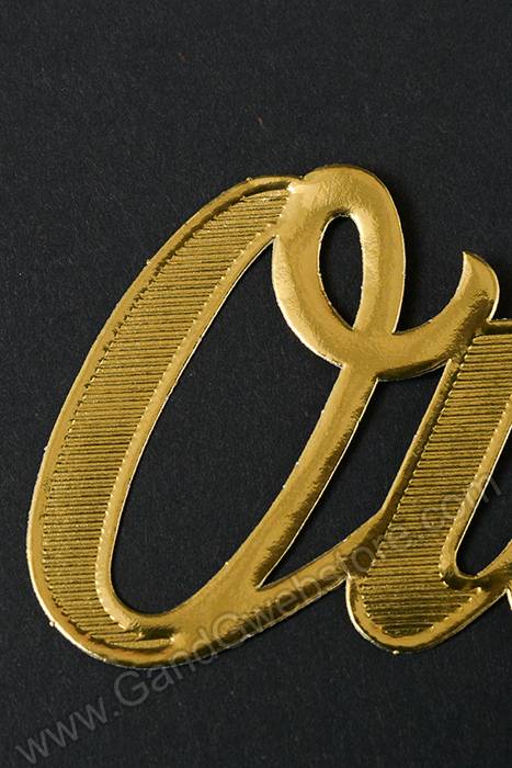 1.5" Large Paper "our" Gold Pkg/10