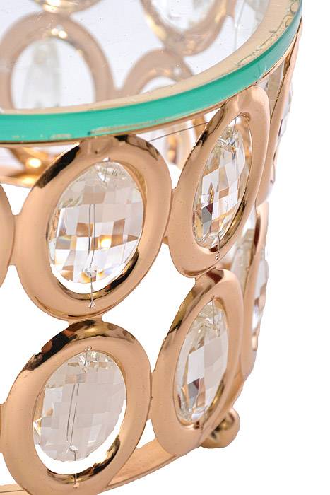 7.5"/11.5"/15.75" Round Cake Stand W/crystal Gold