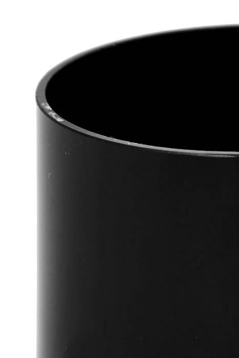 4&quot; X 4&quot; Cylinder Glass Vase Black