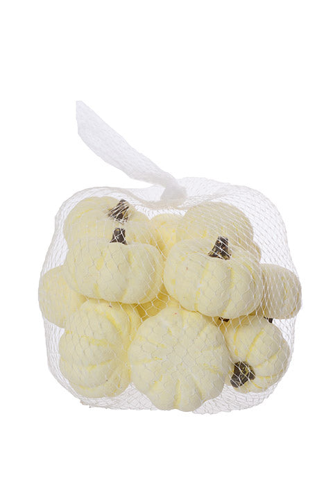 1.5 X 2" Mini Pumpkin Bag Beige Pkg/16