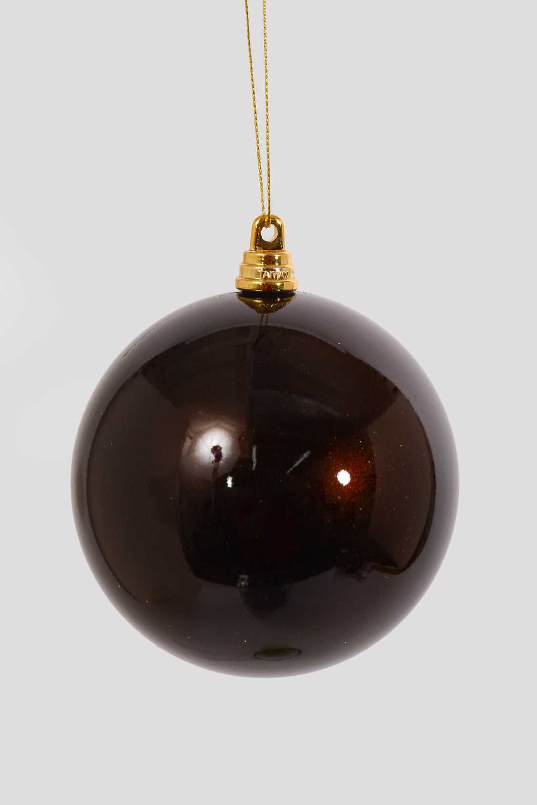 100MM Ornament Ball Bx/6 Chocolate