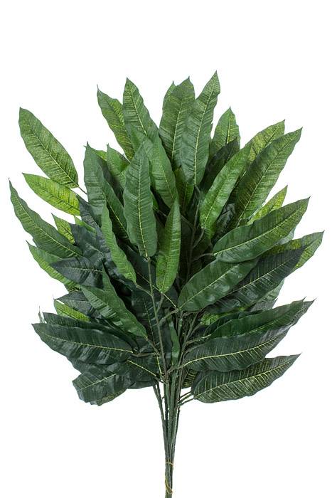 28" Mango Leaf Spray Green Pkg/6