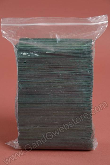 6" Unwired Wood Pick Green Pkg/1000
