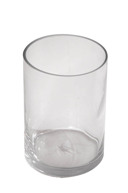 5" X 7" Cylinder Glass  Vase Clear