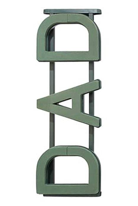 11" X 31" Oasis Floral Frame Dad Green