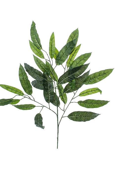 28" Mango Leaf Spray Green Pkg/6