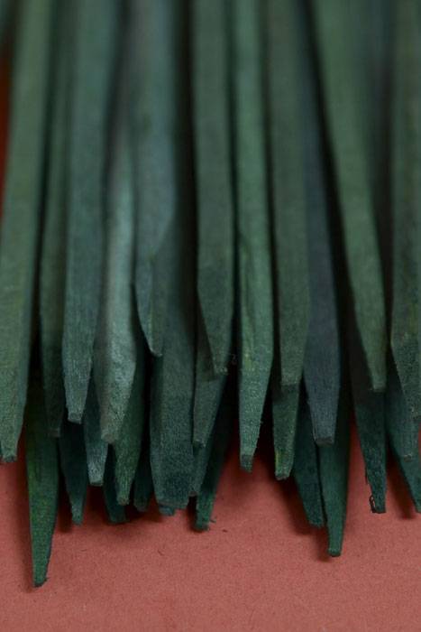 6" Unwired Wood Pick Green Pkg/1000