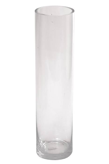 4" X 16" Cylinder Glass Vase Clear