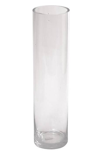 4" X 16" Cylinder Glass Vase Clear