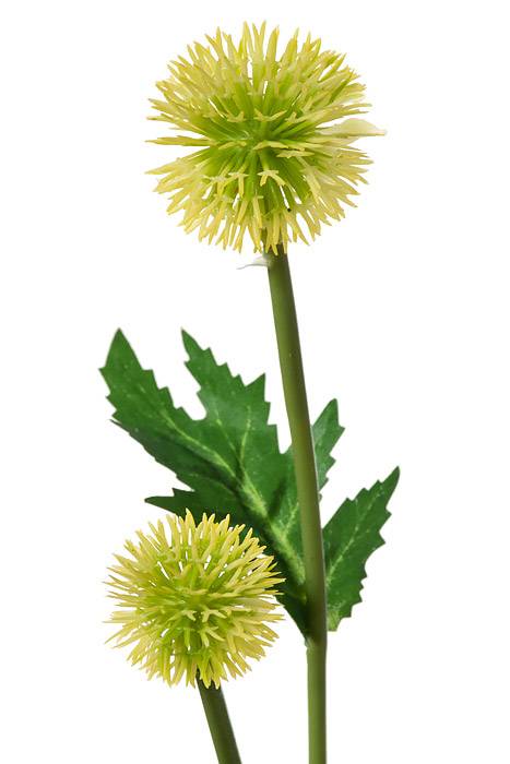 28.5" Globe Thistle Spray Yellow