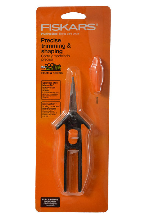 6" Micro-Tip Pruning Snips Orange/Black