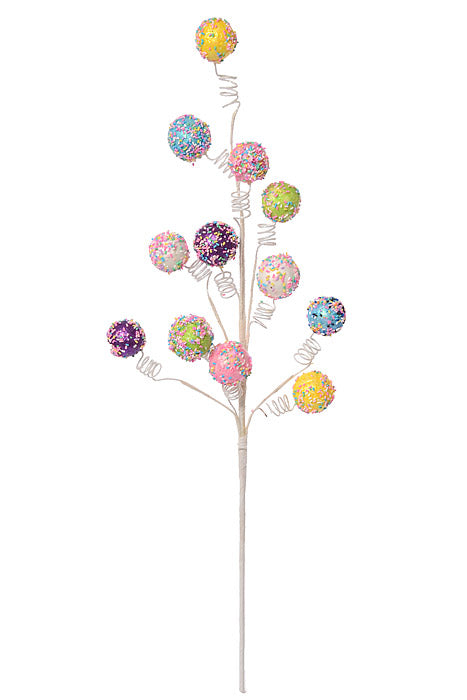 31" Sparkling Ball Stem Multi Color