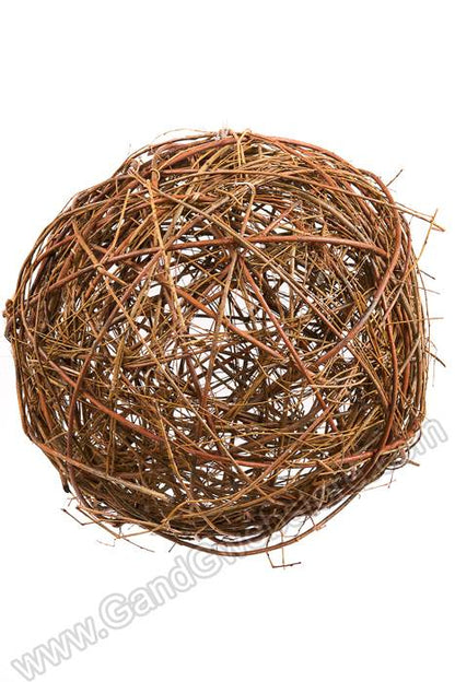 20" Grapevine Ball Natural Brown