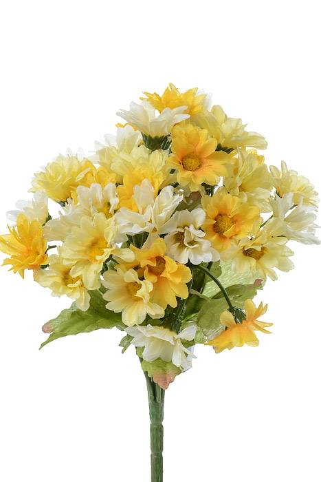 8&quot; Mini Silk Daisy Bush Yellow