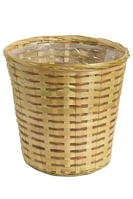 9.5" Bamboo Planter Natural