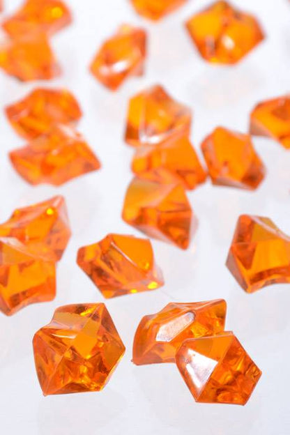 Large Acrylic Cube Orange Pkg/1lb