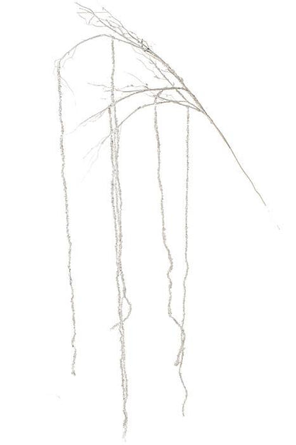 70" Hanging Beaded White