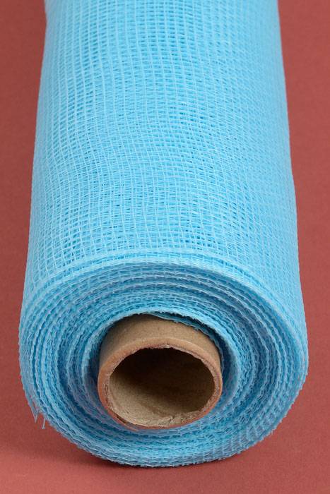 21" X 10yds Polyproplene Plastic Mesh Baby Blue
