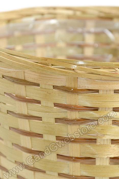 9.5" Bamboo Planter Natural