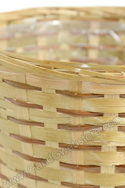 9.5" Bamboo Planter Natural