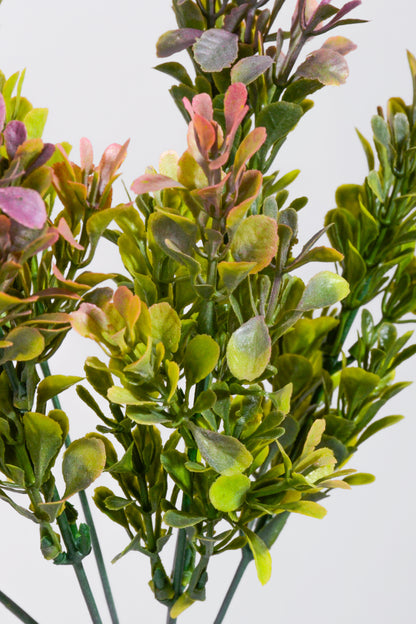 12.5" Artificial Eucalyptus Bush Pink