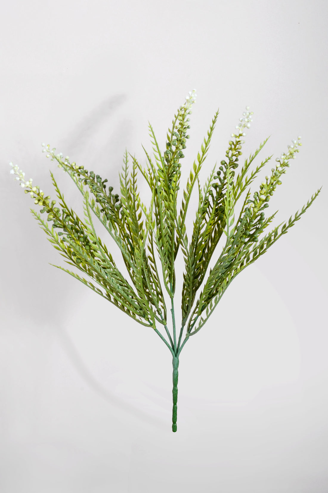 13.5" Artificial Fern Bush White