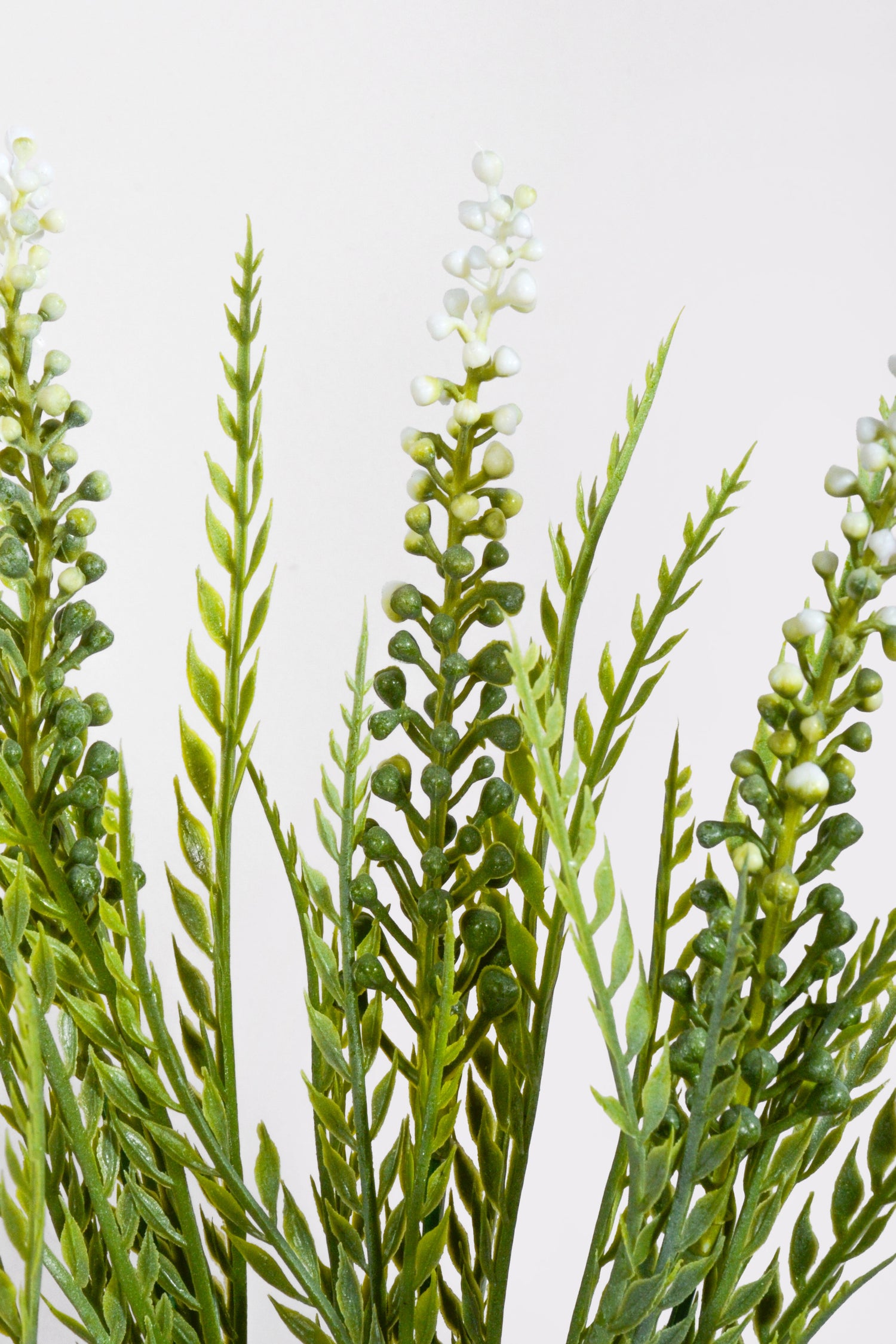 13.5" Artificial Fern Bush White