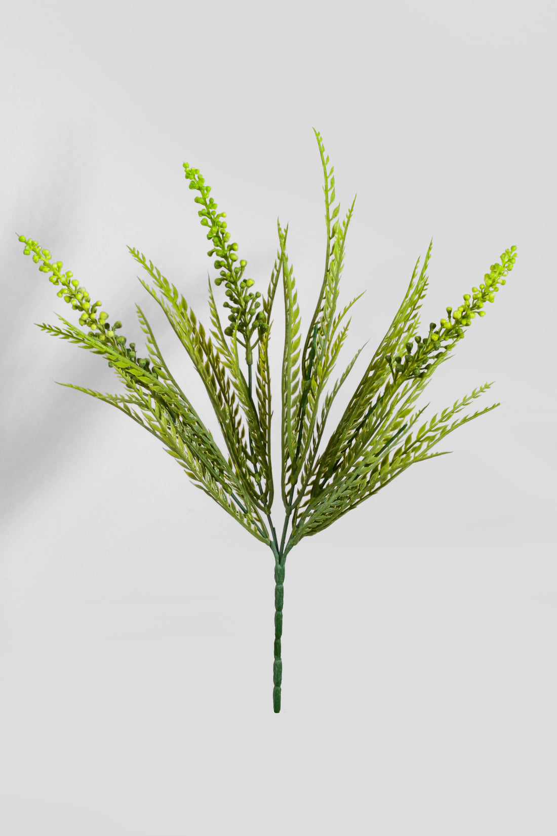 13.5" Artificial Fern Bush Green