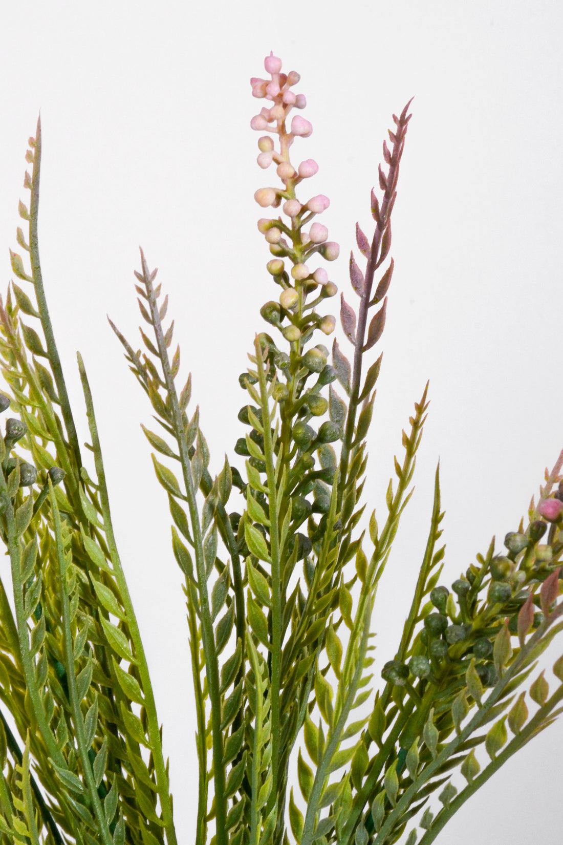 13.5" Artificial Fern Bush Pink