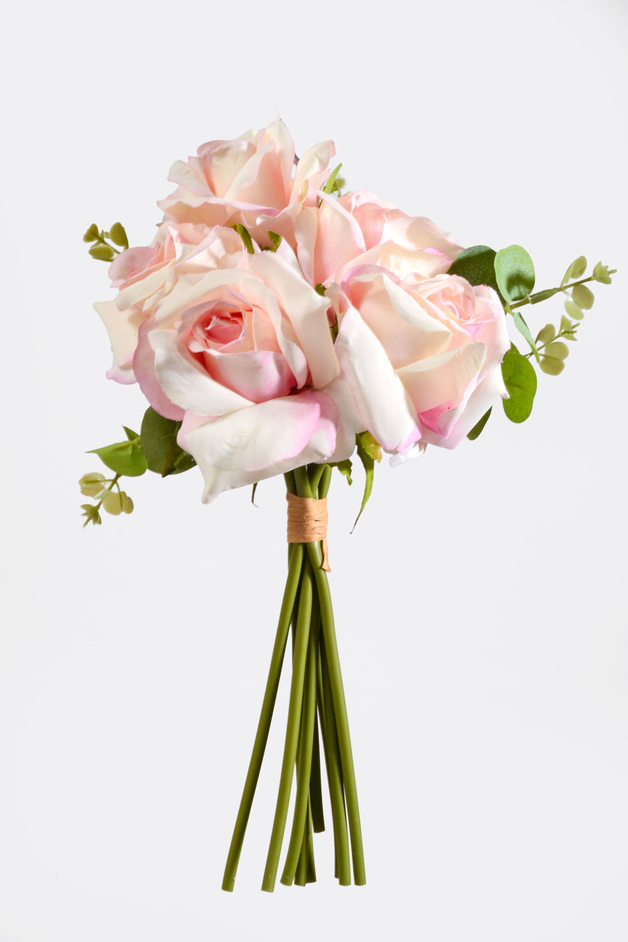 12&quot; Silk Rose Bouquet Light Pink