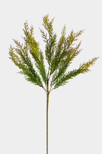 23" Artificial Cedar Bush Dark Green