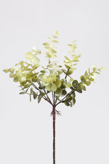 13.5" Artificial Eucalyptus Bush Green