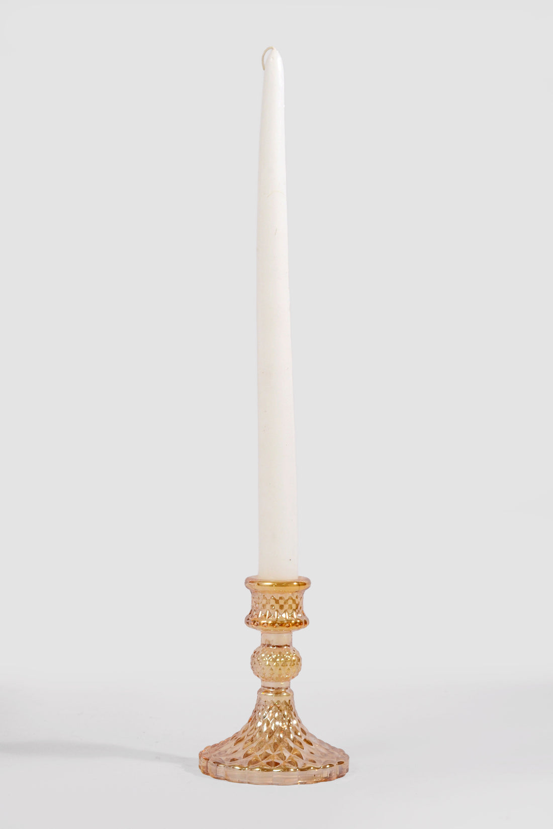 4&quot; Glass Candle Holder Light Brown