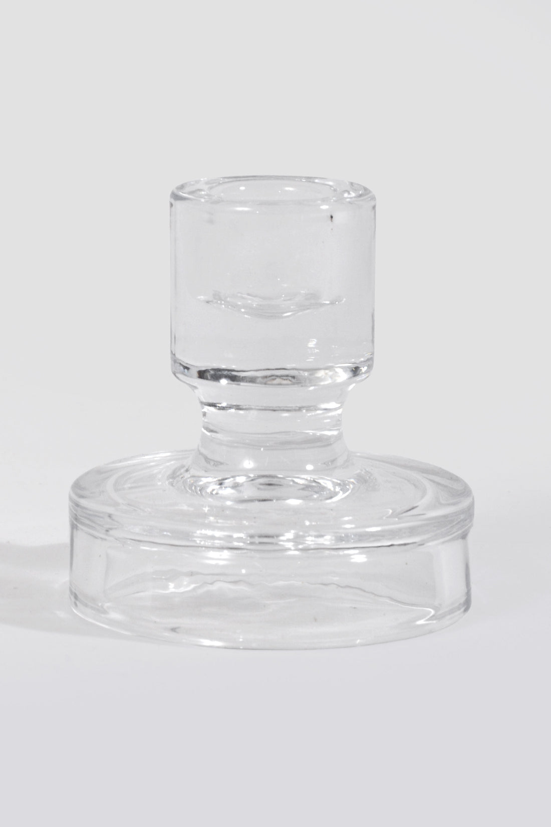 3&quot; Glass Candle Holder Clear