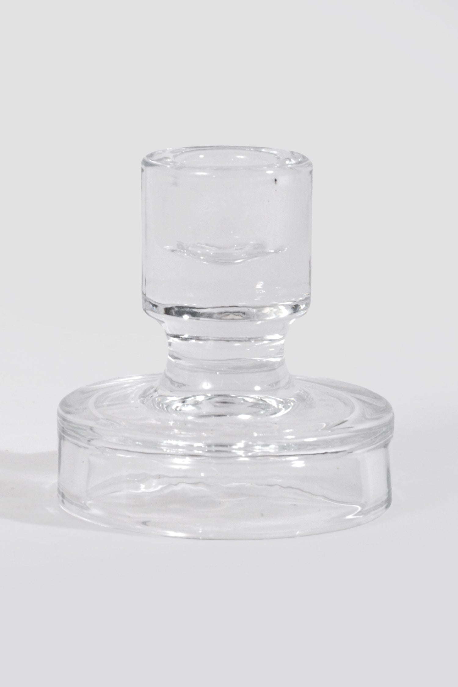 3&quot; Glass Candle Holder Clear
