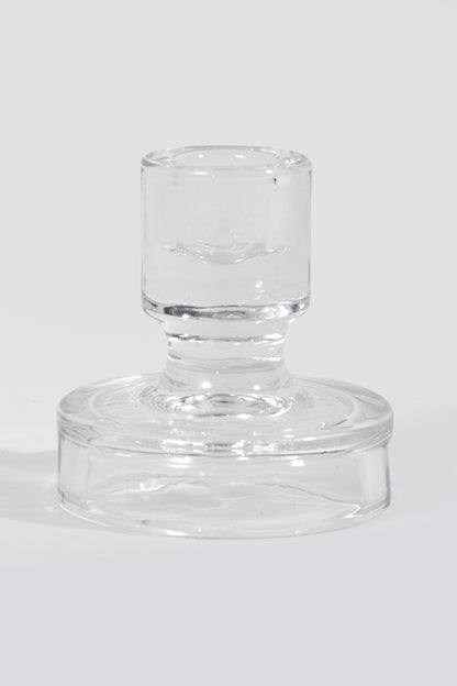 3&quot; Glass Candle Holder Clear